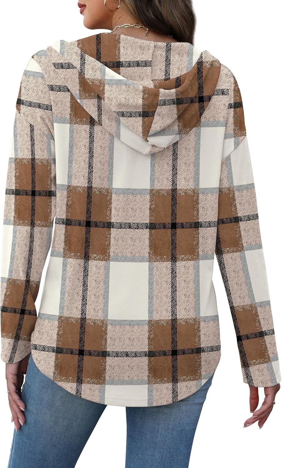 Womens Tops V Neck Button Sweatshirt for Women Pullover Long Sleeve Shirts Fall Outfits 2025 Loose Fit S-3XL